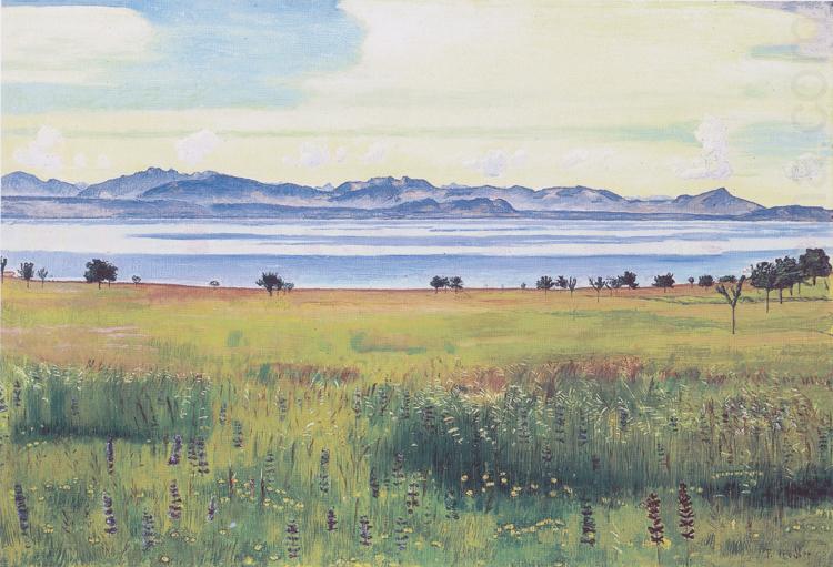Lake Geneva from St Prex (nn02), Ferdinand Hodler